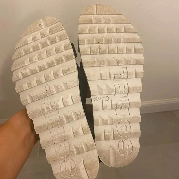 Sorel Roaming Decon Leather Sandal Black Size 8 - Picture 6 of 8